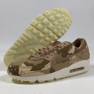 Womens nike Air Max 90 Desert Camo Hemp Sail Pink DX2313-200 NWOB